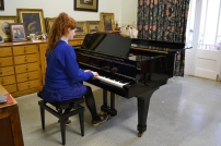 The grand piano is used for examinations
